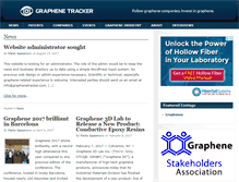 Tablet Screenshot of graphenetracker.com